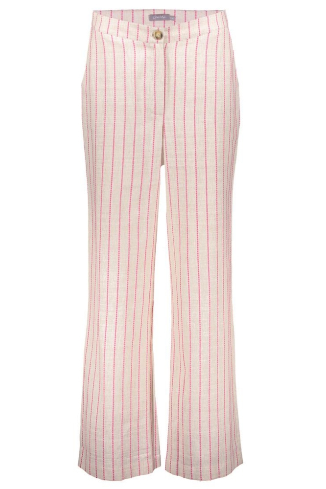 PANTALON MET SPEELS STREEP DESSIN 51393 20 SAND/PINK